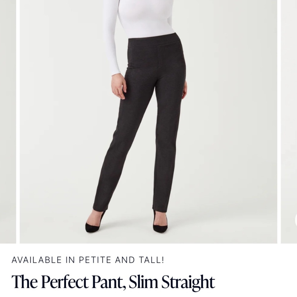 SPANX perfect pant - new with tags FREE shipping (charcoal gray, large, regular)